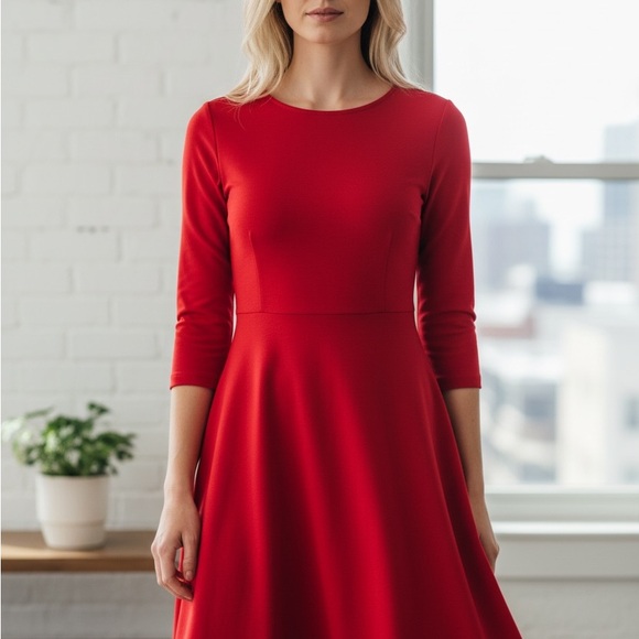 Ann Taylor Vibrant Red Dress - Picture 4 of 7